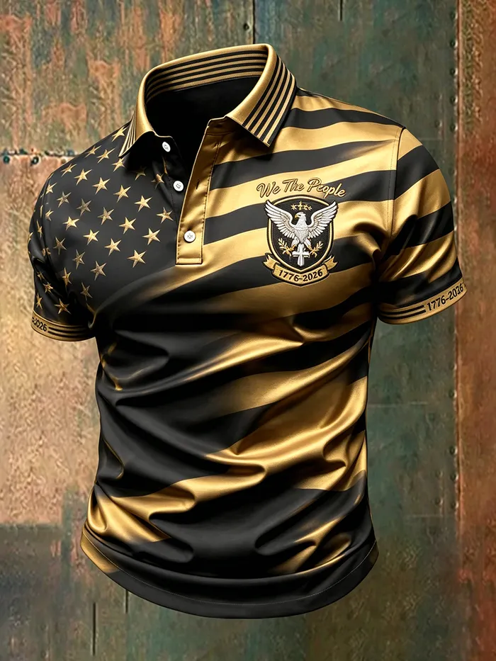 Men's America Anniversary Short-Sleeve Polo Shirt