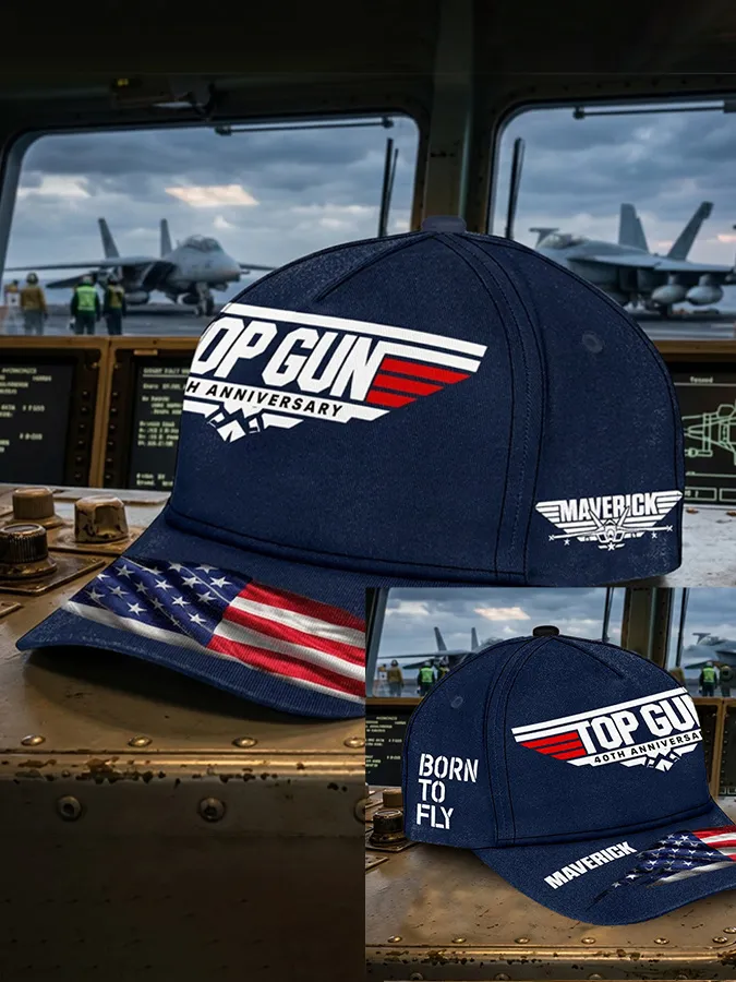Retro 40th Anniversary Print Baseball Cap