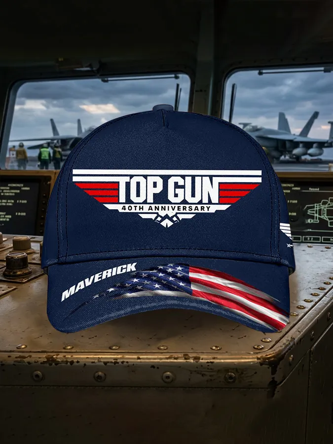 Retro 40th Anniversary Print Baseball Cap