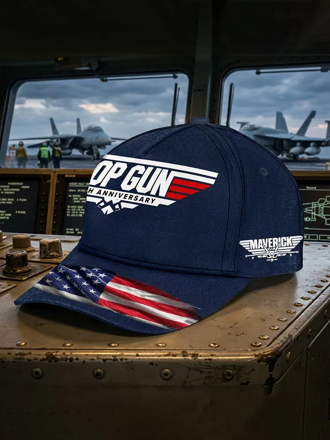 Retro 40th Anniversary Print Baseball Cap