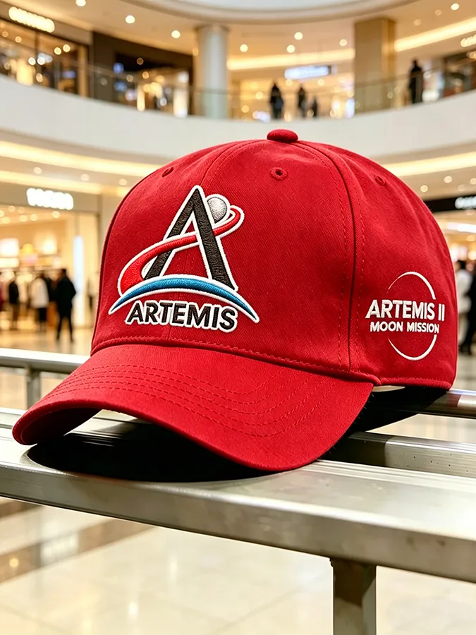 Unisex Artemis II 2026 Rocket Launch Print Hat