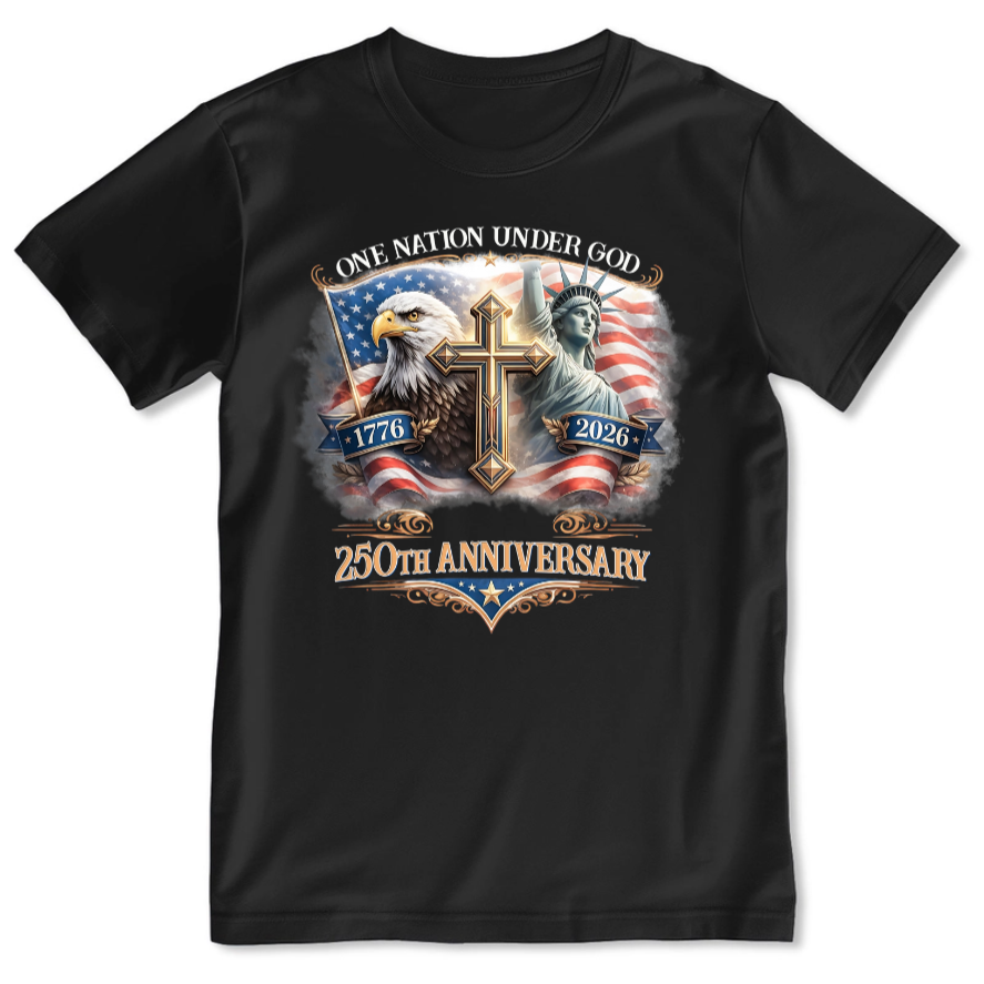 One Nation Under God | Personalized 2D Unisex T-shirt