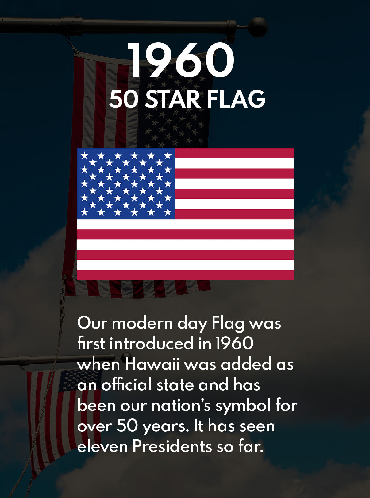 US Flag - 1960 Current 50 Stars