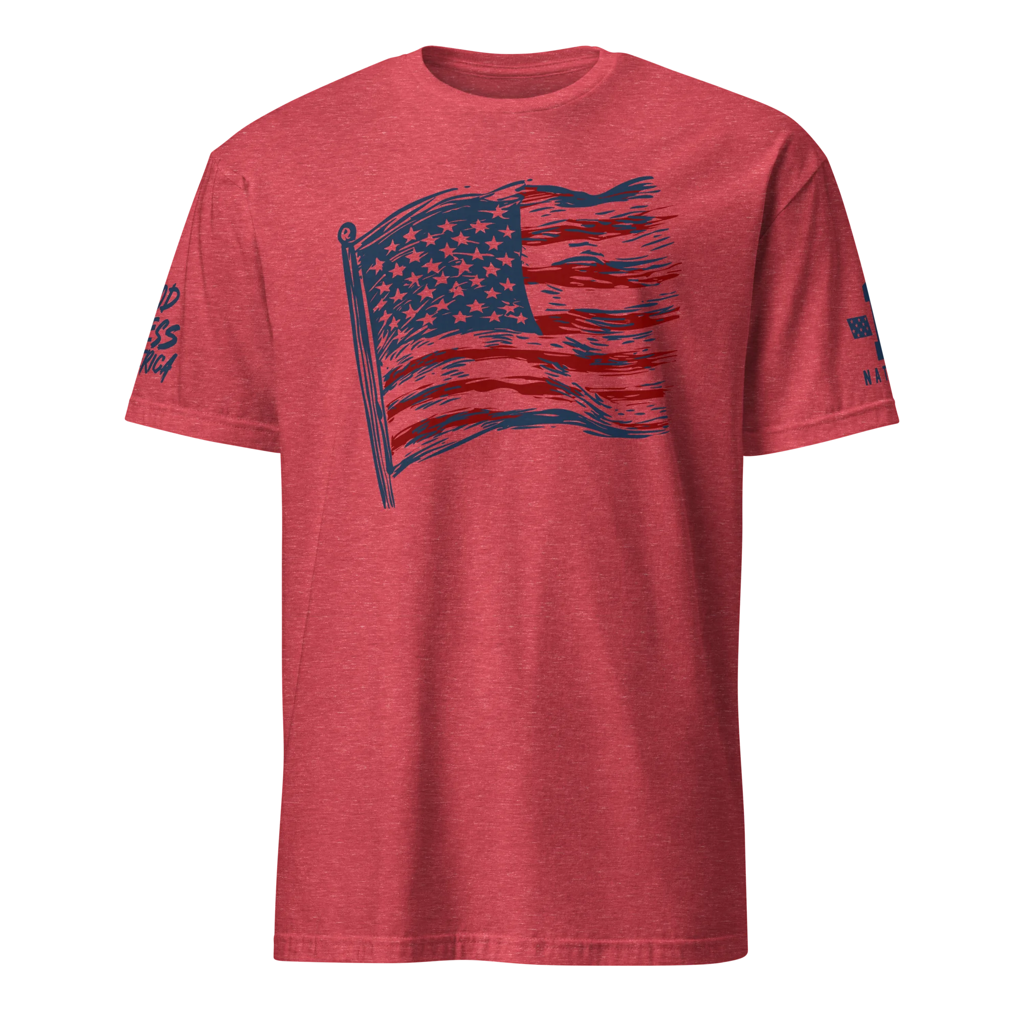 God Bless America Wavy Flag