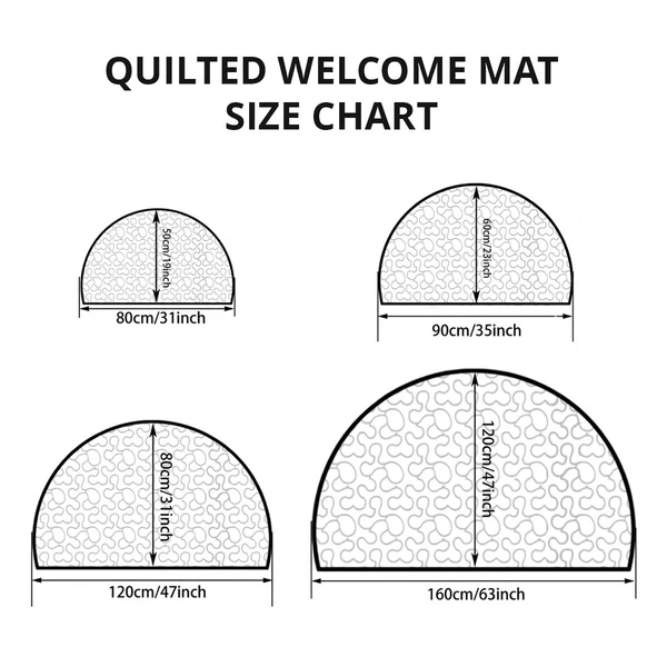  Welcoming Sheep Quilted Welcome Mat GFTOQA1649   