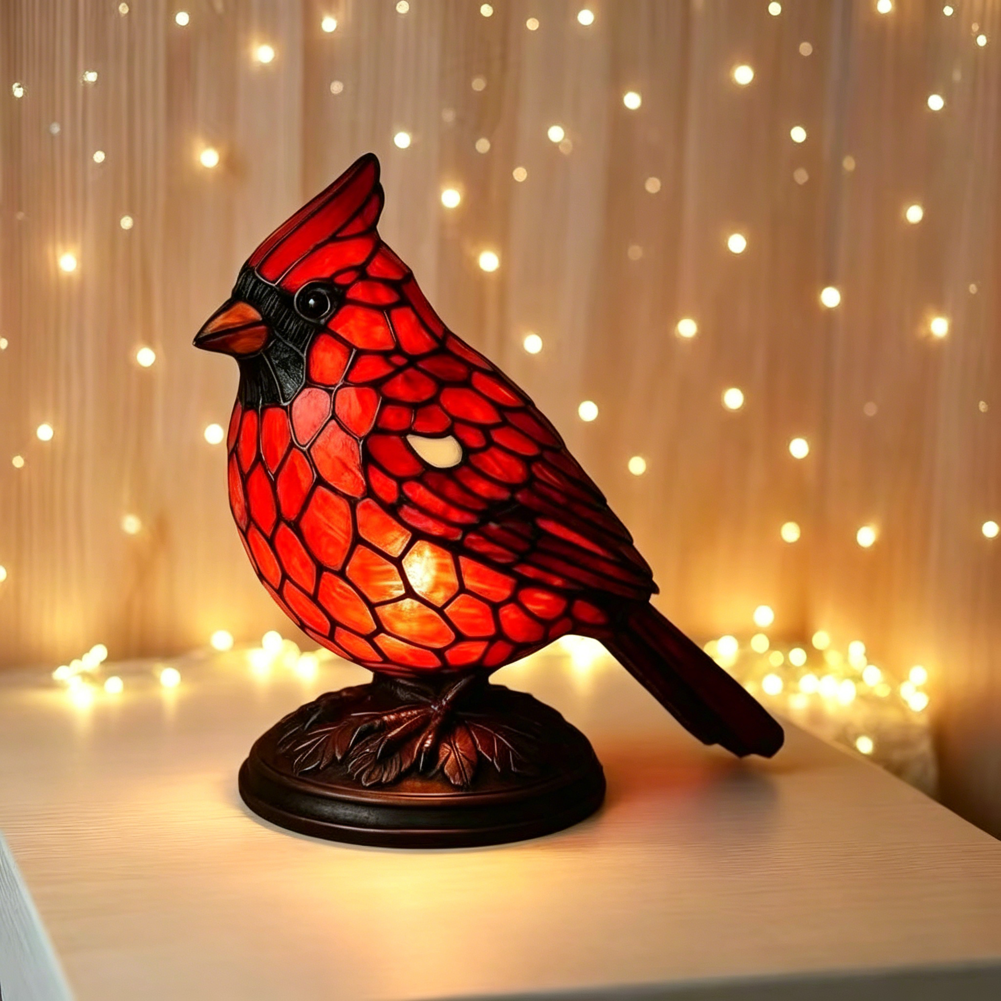 🐦 Stained Glass Bird Lamp Series