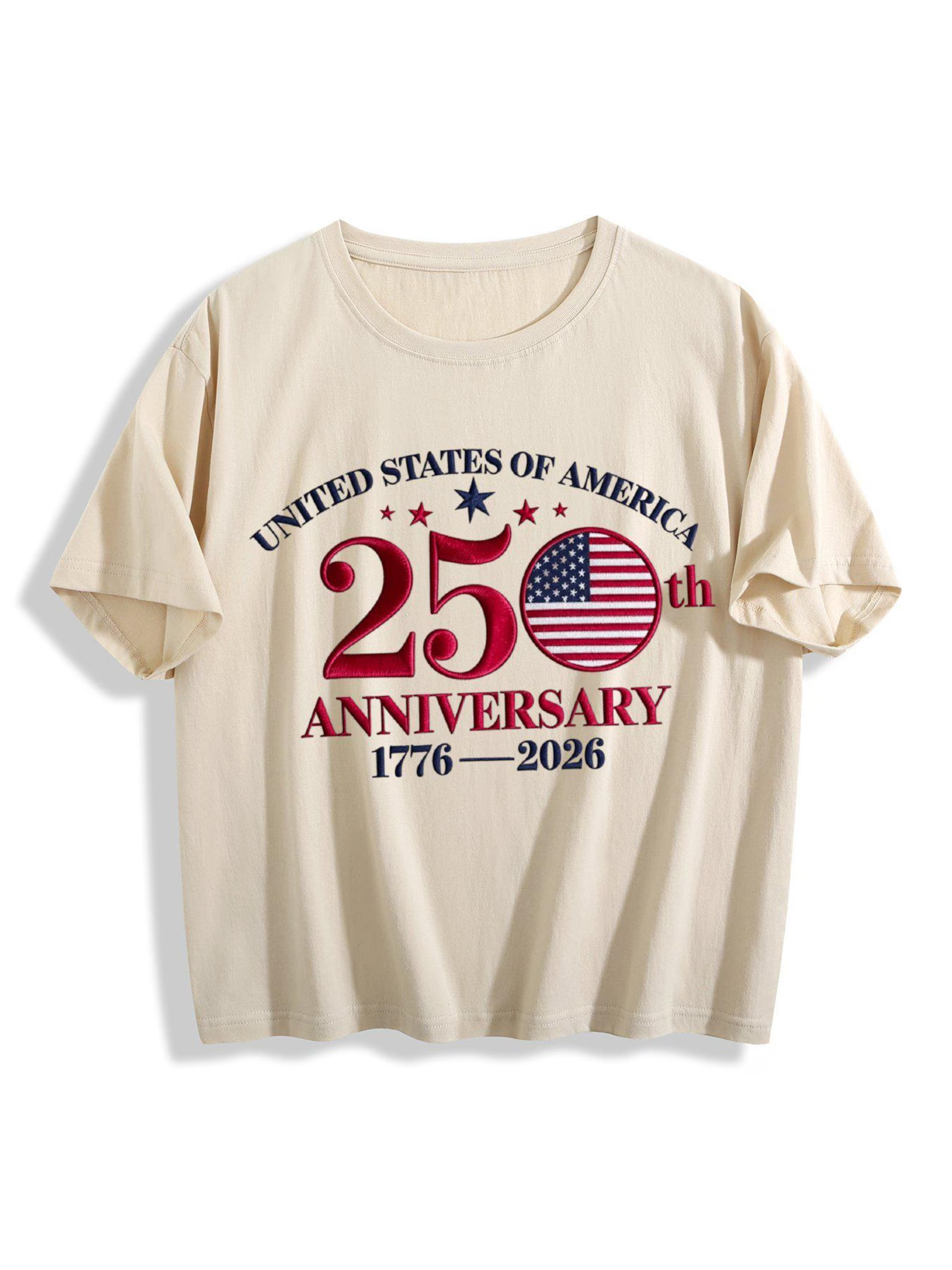 Personalized Print Patriotic Flag America 250th Anniversary Women's Crop Top T-shirts Independence Day Gifts