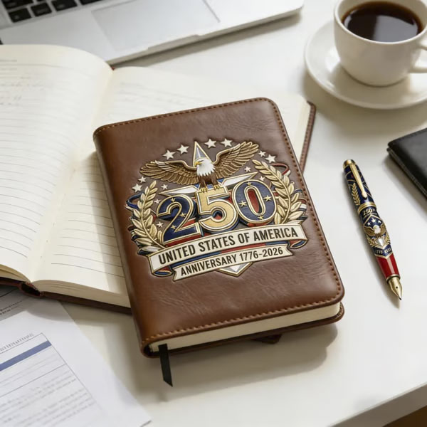 🏆#1 Bestselling - ❤250th U.S. Anniversary Pen & Notebook Set