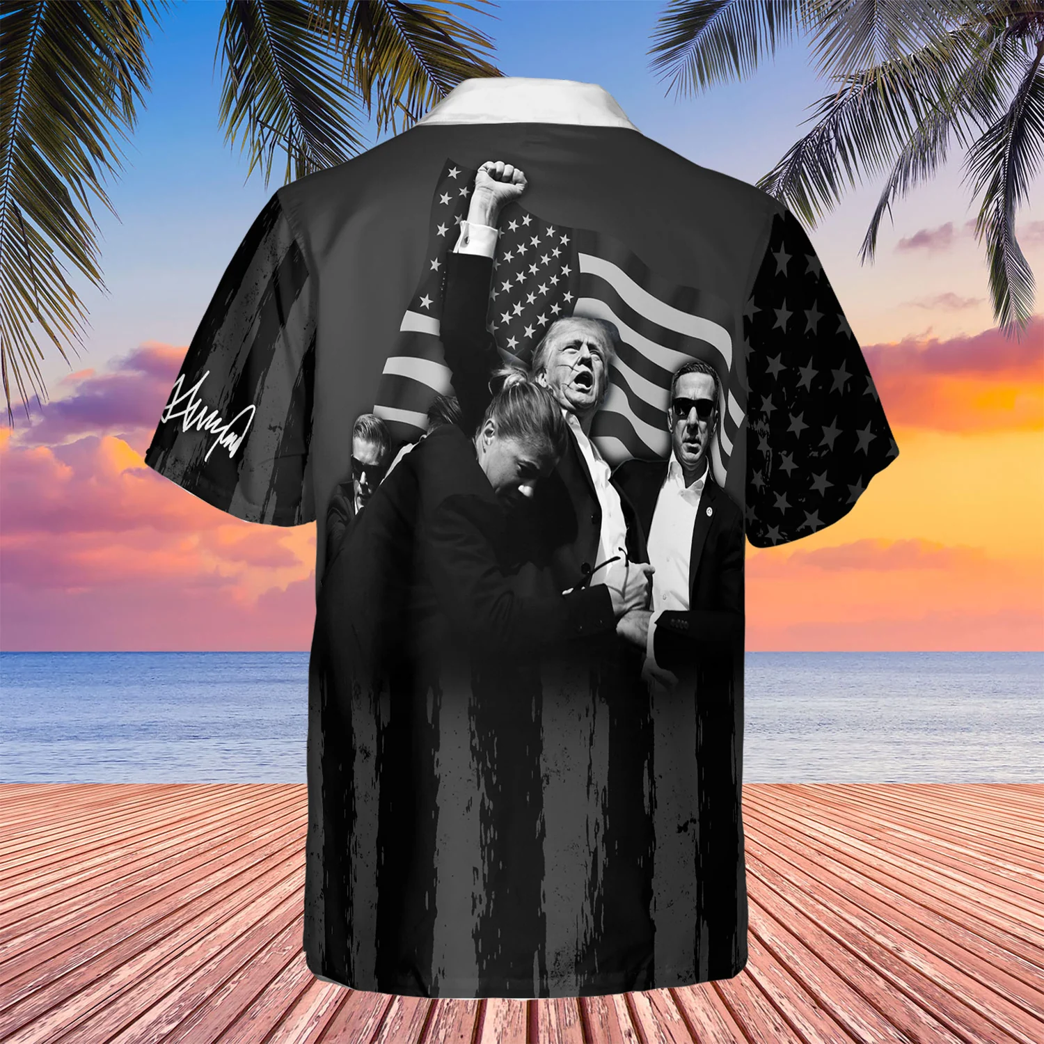 Trump "You Missed" Assassination Attempt All Over Print Hawaiian Shirt