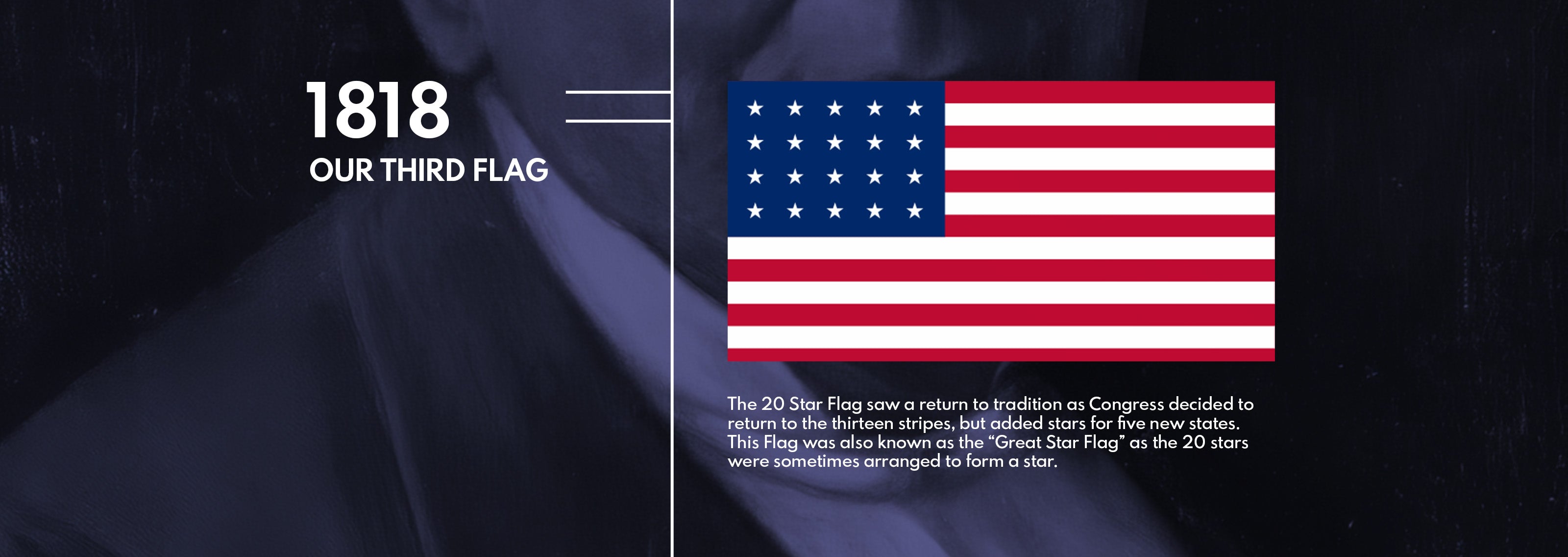 US Flag Evolution - 1818