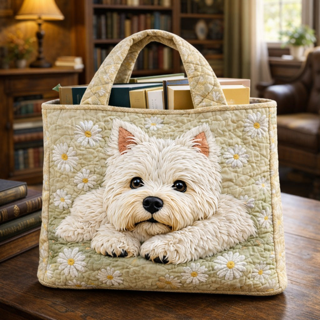 Lavender Corgi QuiltedTote Bag GFTOQA593