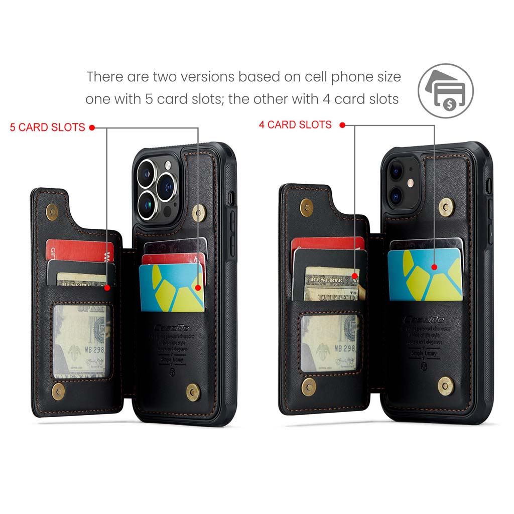 Personalized Vietnam Veteran Leather Flip Wallet Phone Case - Custom Name & Service Period