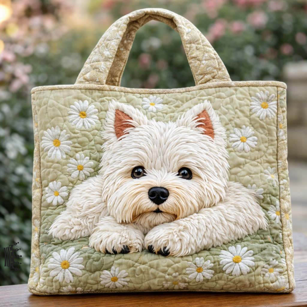 Lavender Corgi QuiltedTote Bag GFTOQA593
