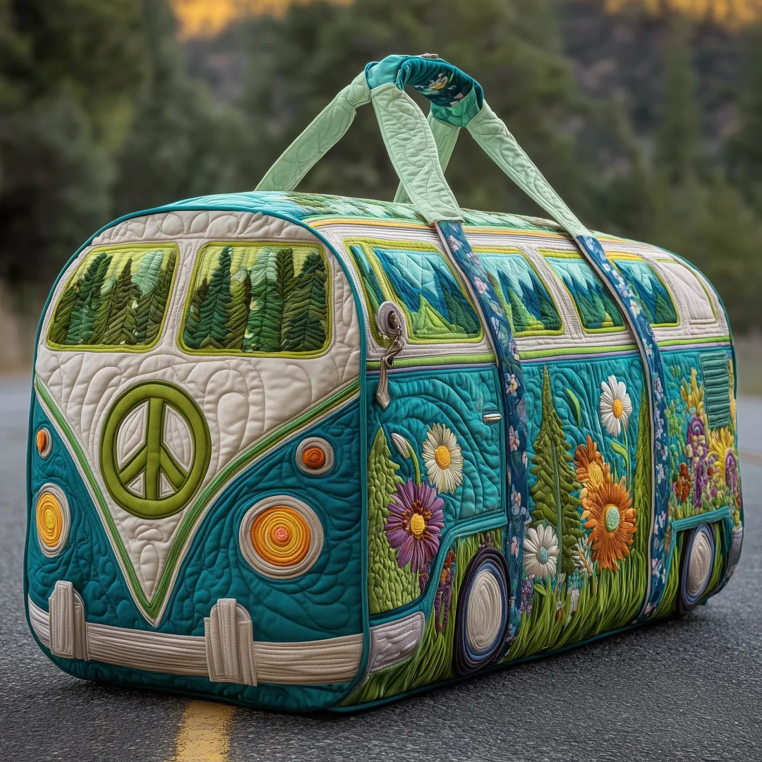 Hippie Journey Quilted Duffle Bag GFTOTP10823