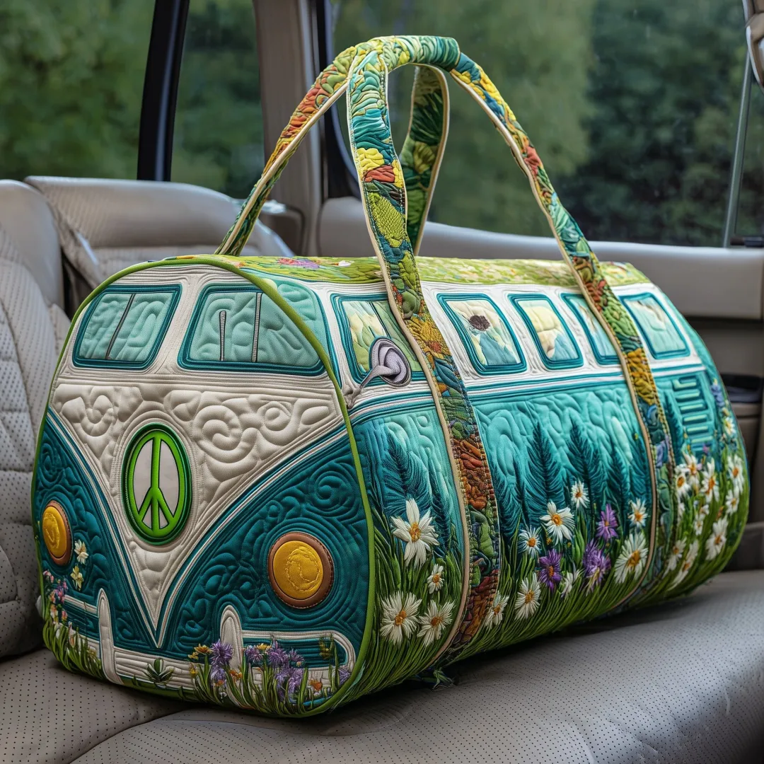 Hippie Journey Quilted Duffle Bag GFTOTP10823