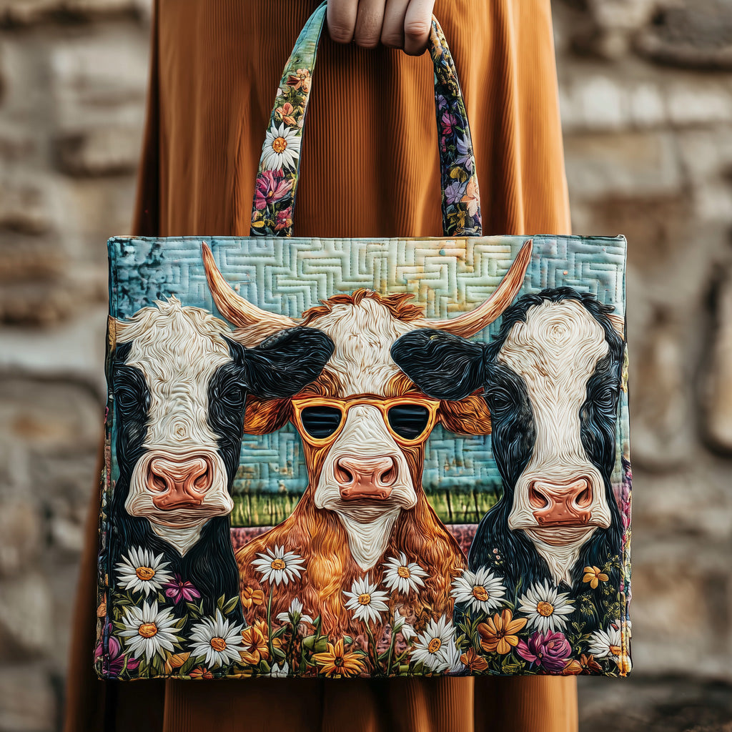 Moo Meadows QuiltedTote Bag GFTOMA3386
