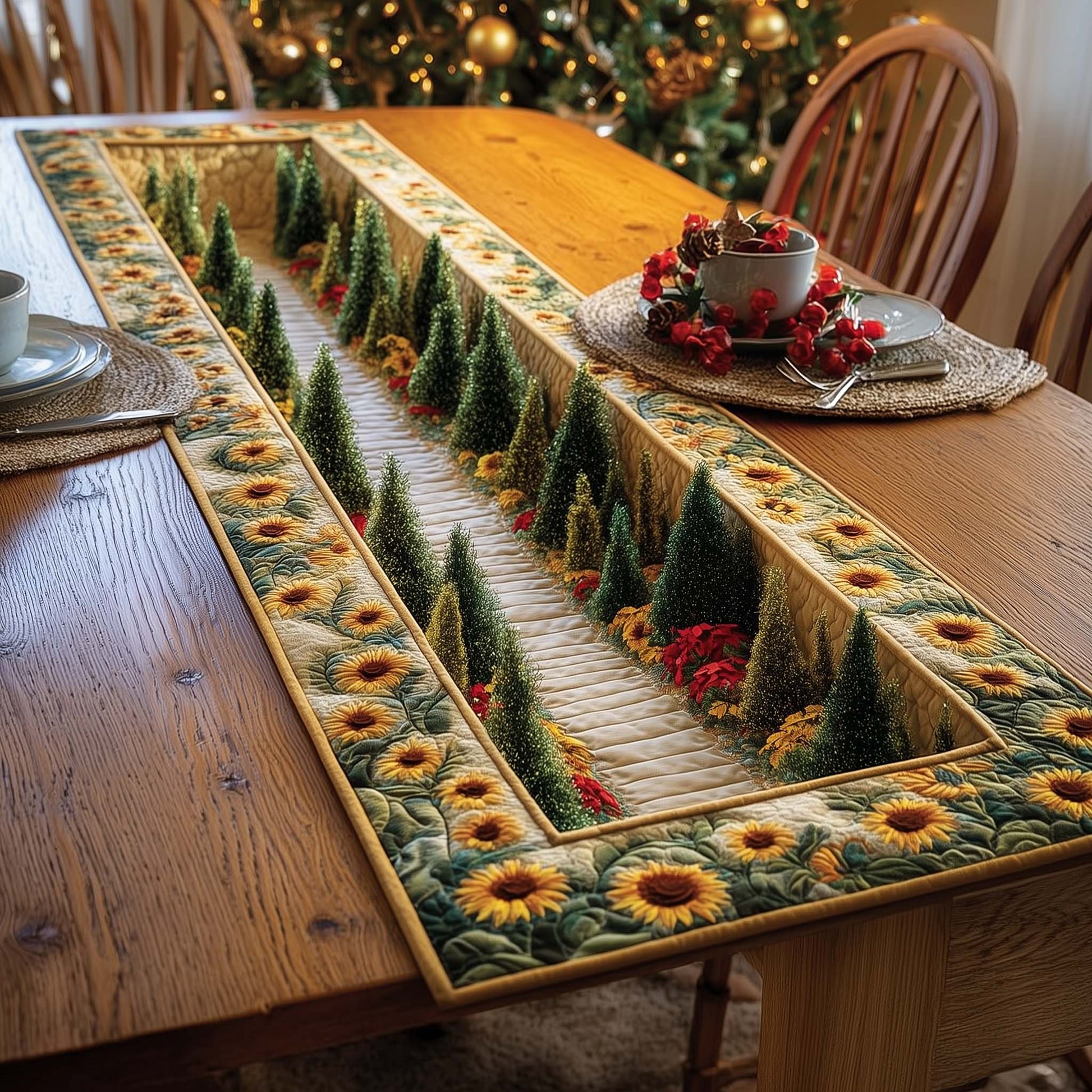 Sunflower Quilted TableRunner GFTOMA7985