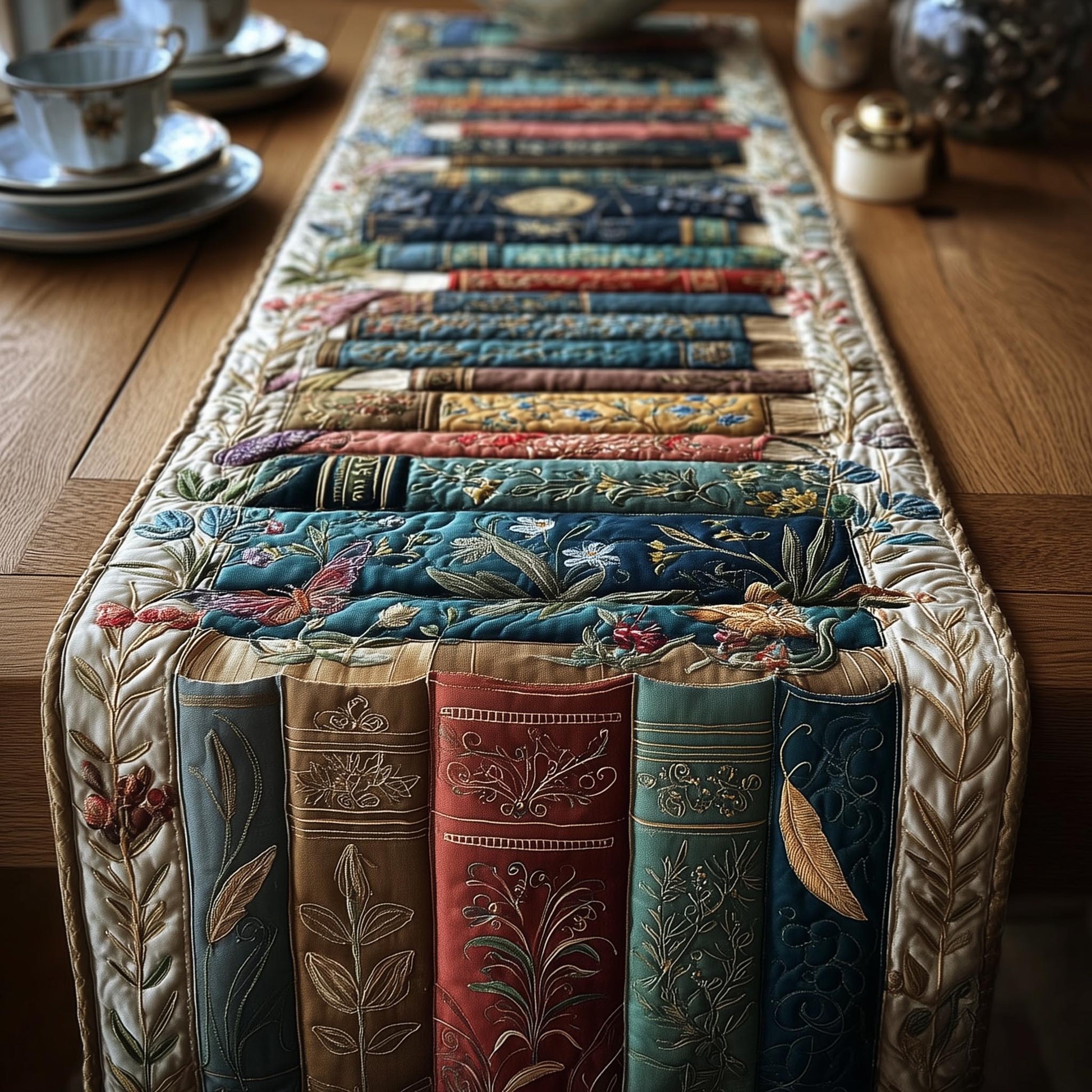 Bookish Quilted TableRunner GFTOMA8537