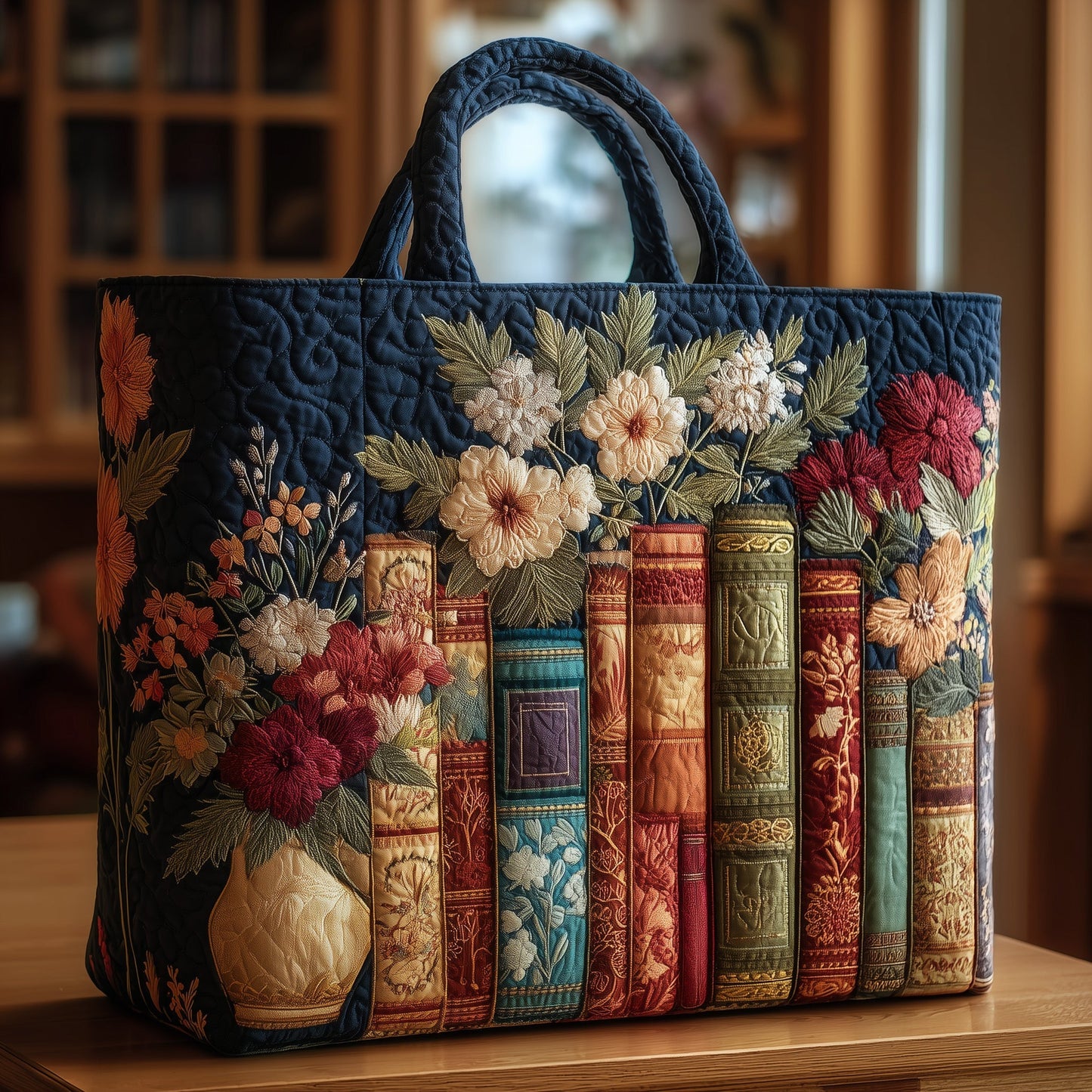 Vintage Bookish QuiltedTote Bag GFTONL5211