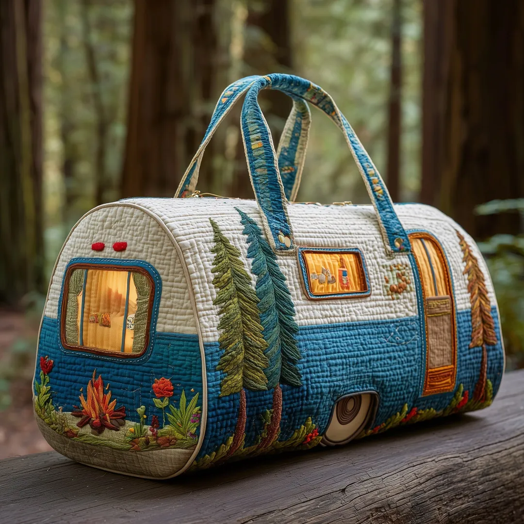 Hippie Journey Quilted Duffle Bag GFTOTP10823