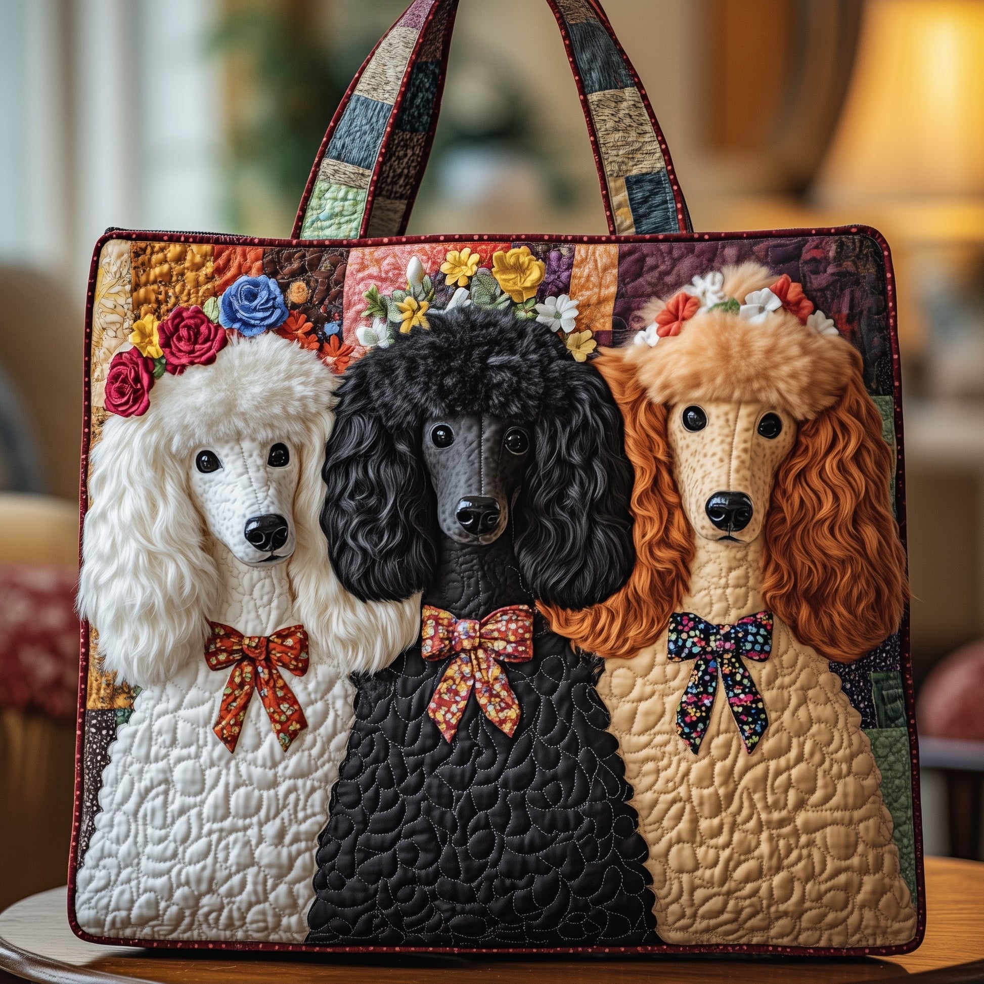 Poodle Friends QuiltedTote Bag GFTOYC193