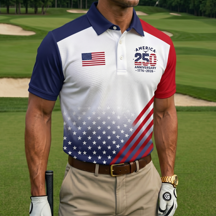 Men's Faith America Anniversary Short-Sleeve Polo Shirt