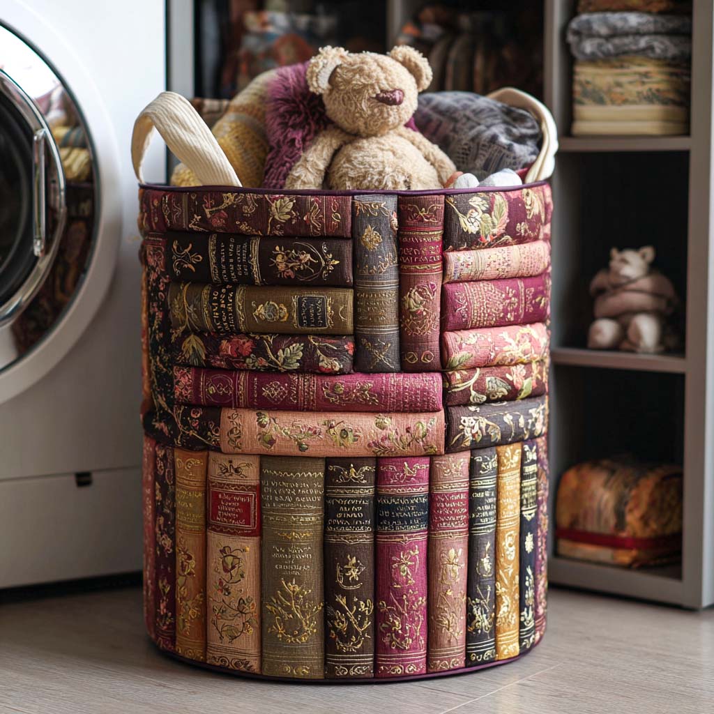 Reading Quilted Laundry Basket NCU0QN007 - Reading Garden Quilted Laundry Basket NCU0NNT1128