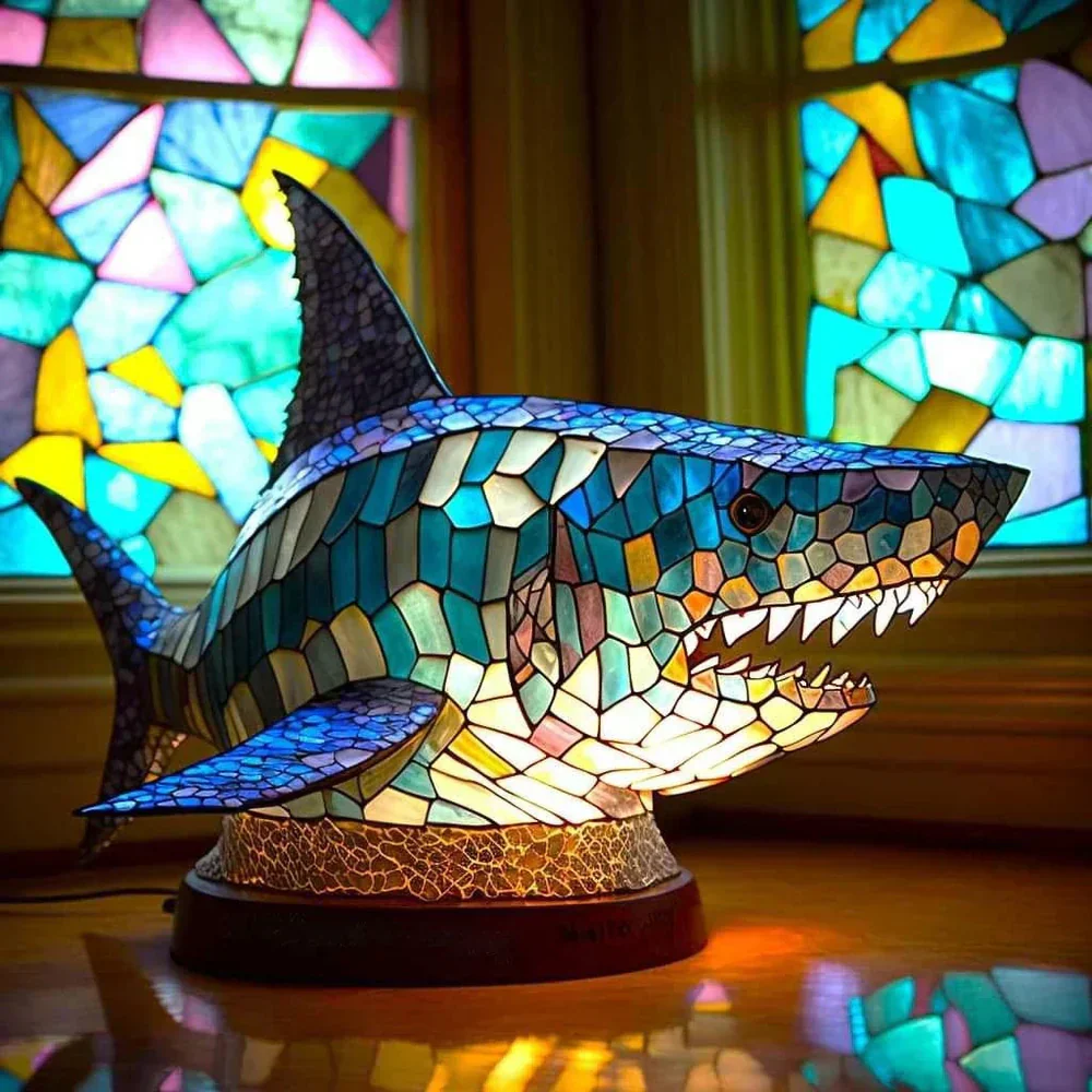 Stained Glass Animal Lamp Collection B