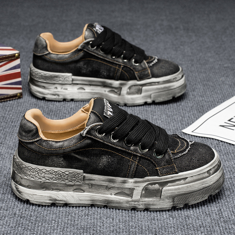 🔥LAST DAY 50% OFF🔥Casual, Chunky-Soled, Lightweight, Retro-Style Denim Canvas Men's Sneakers