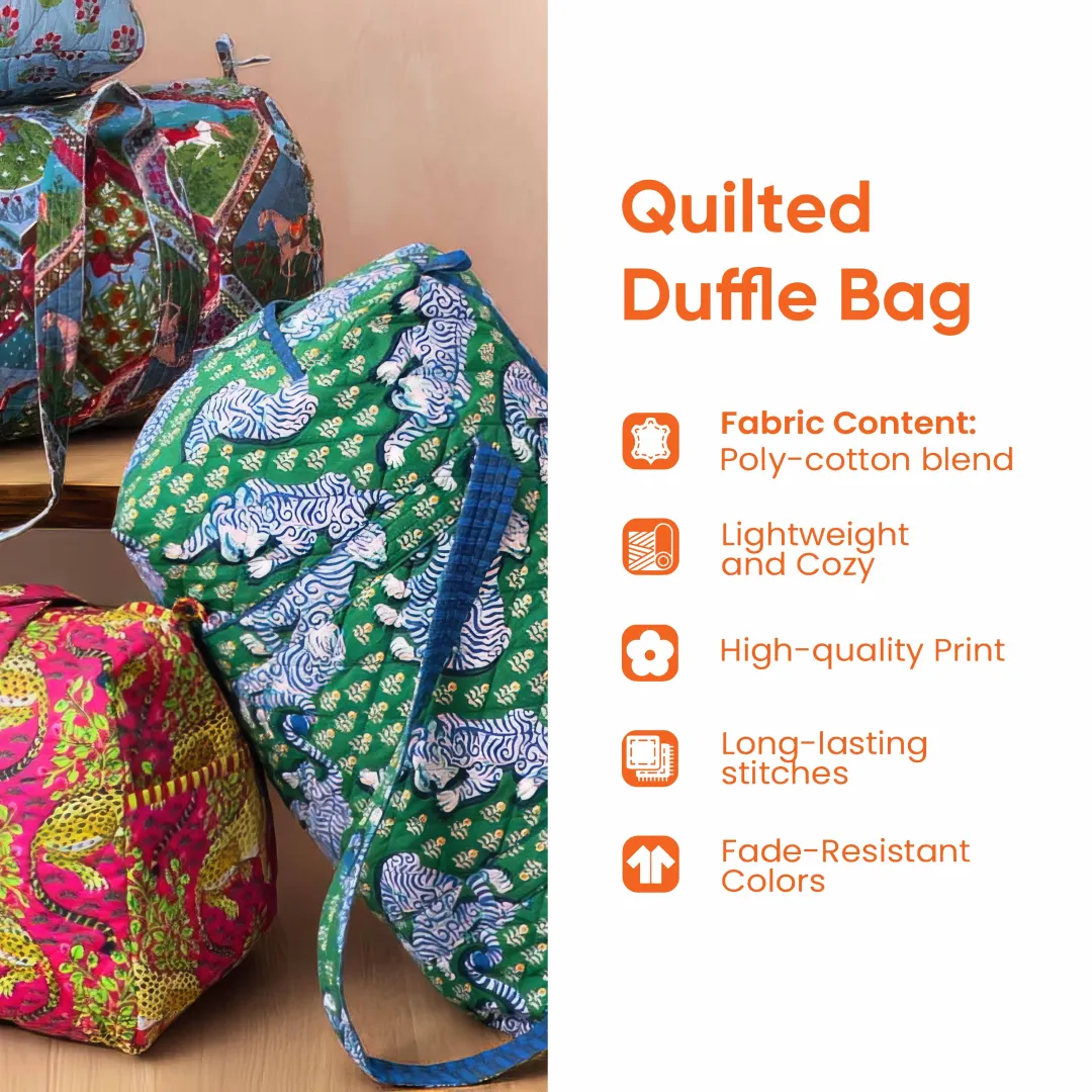 Hippie Sunflower Quilted Duffle Bag GFTONL5865