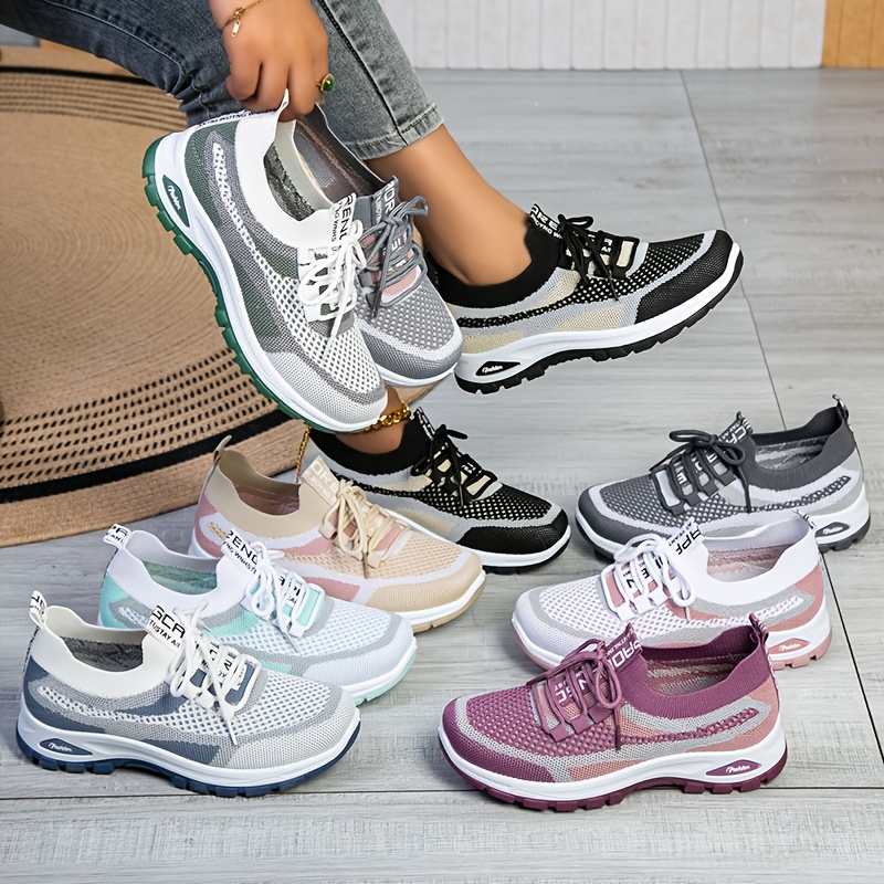 2026 New Women'S Shoes: Stylish, Versatile, Breathable, Casual, Soft-Cushioned, Tie-Up Sneakers for Running, Women Shoes