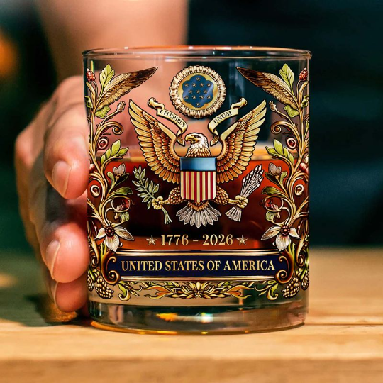 USA 250 Years Anniversary Military Tribute Whisky Decanter | Patriotic 1776–2026 Whiskey Bottle 684210