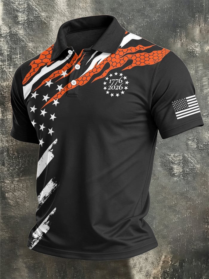Men's America Anniversary Short-Sleeve Polo Shirt