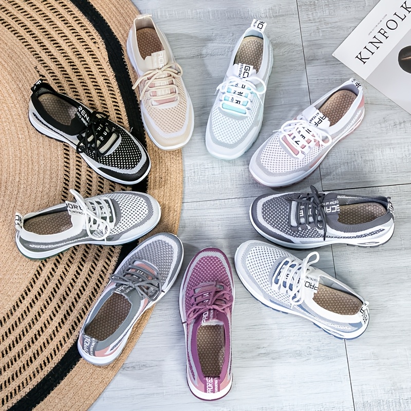 2026 New Women'S Shoes: Stylish, Versatile, Breathable, Casual, Soft-Cushioned, Tie-Up Sneakers for Running, Women Shoes