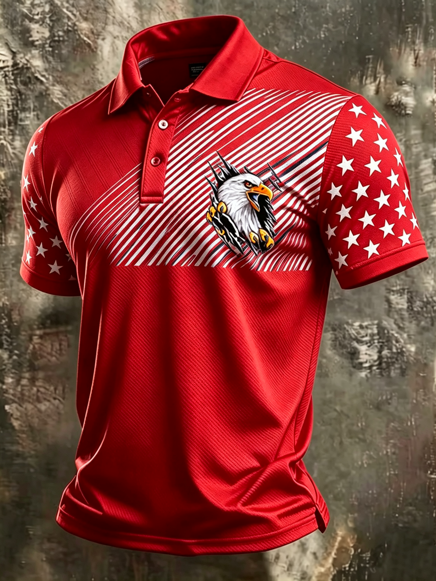 Men'S American Flag 250Th Anniversary Polo Shirt