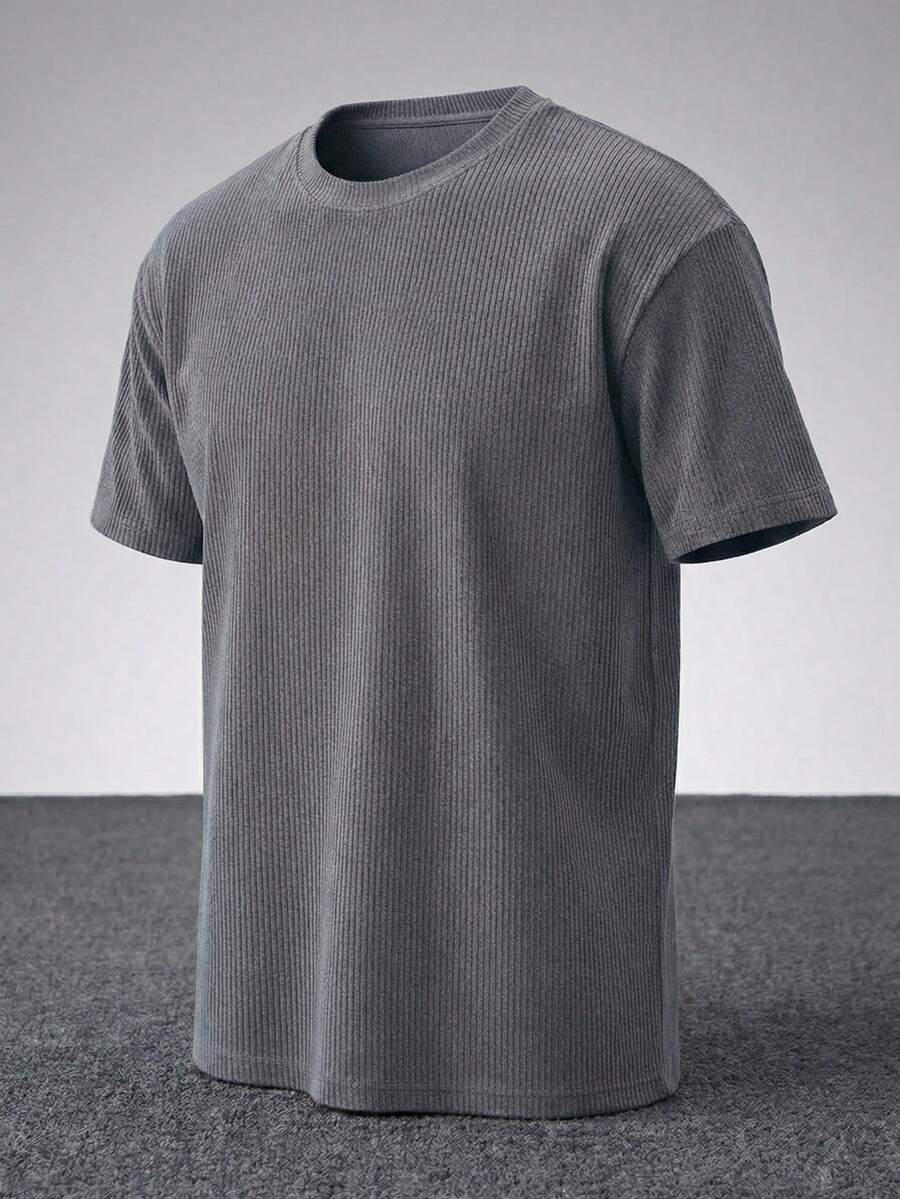 Men's Casual Loose Fit Round Neck Short Sleeve T-Shirt