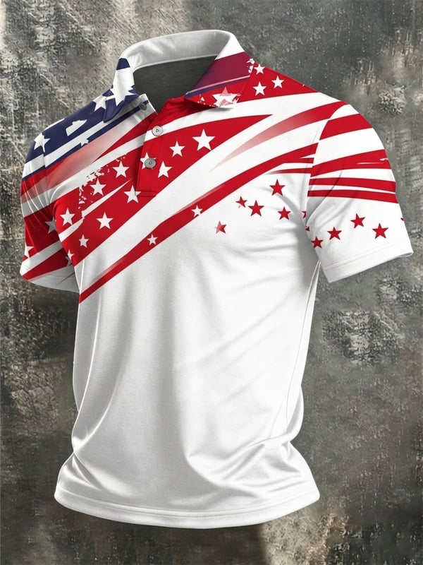 Men's America Anniversary Short-Sleeve Polo Shirt