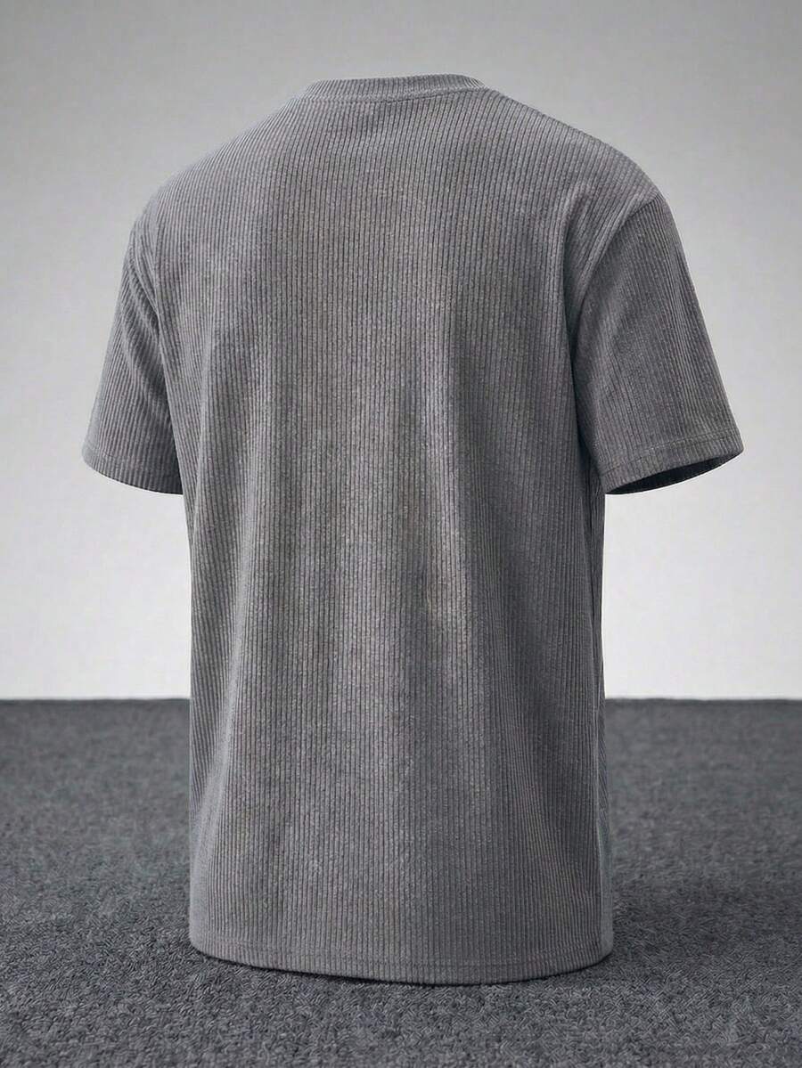 Men's Casual Loose Fit Round Neck Short Sleeve T-Shirt