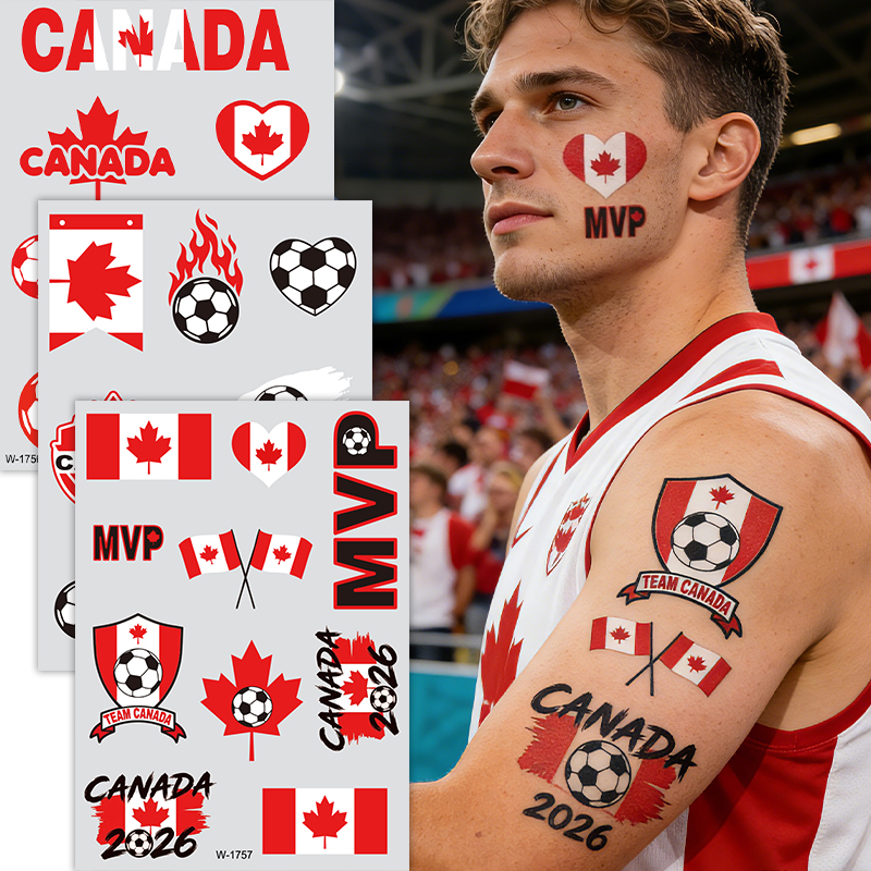 [Copy]Waterproof National Flag Temporary Tattoos