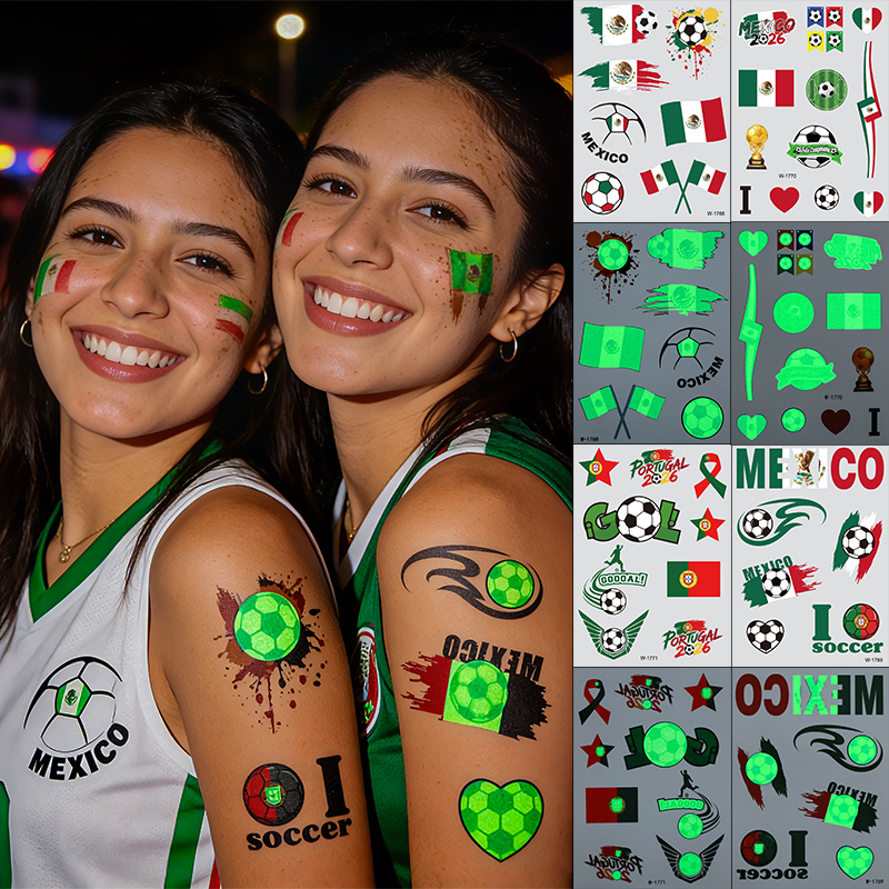 [Copy]Waterproof National Flag Temporary Tattoos
