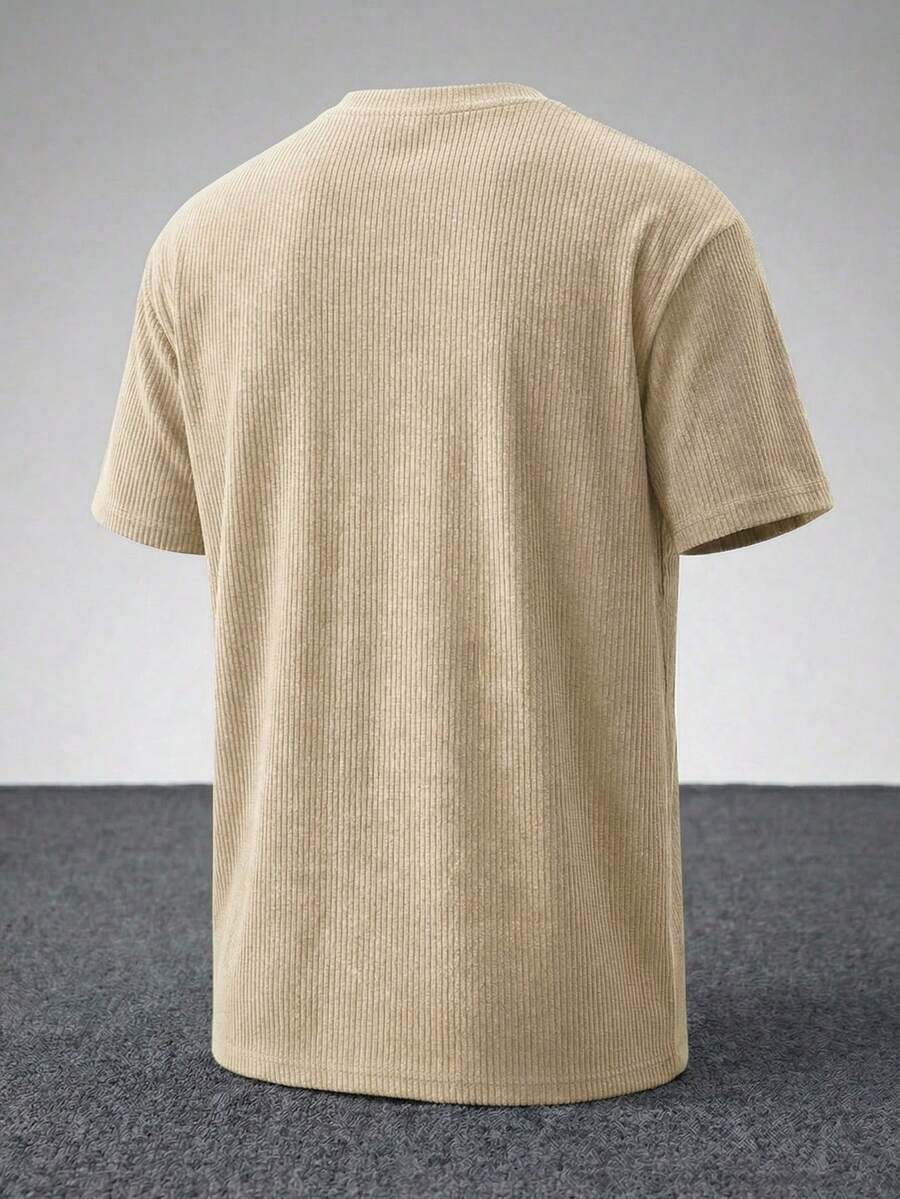 Men's Casual Loose Fit Round Neck Short Sleeve T-Shirt