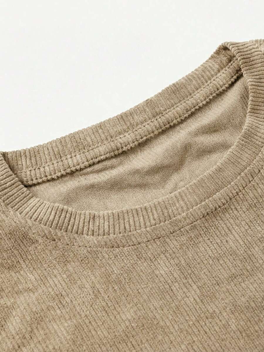 Men's Casual Loose Fit Round Neck Short Sleeve T-Shirt