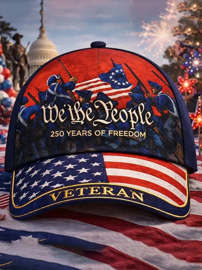 American 250th Anniversary Printed Hat