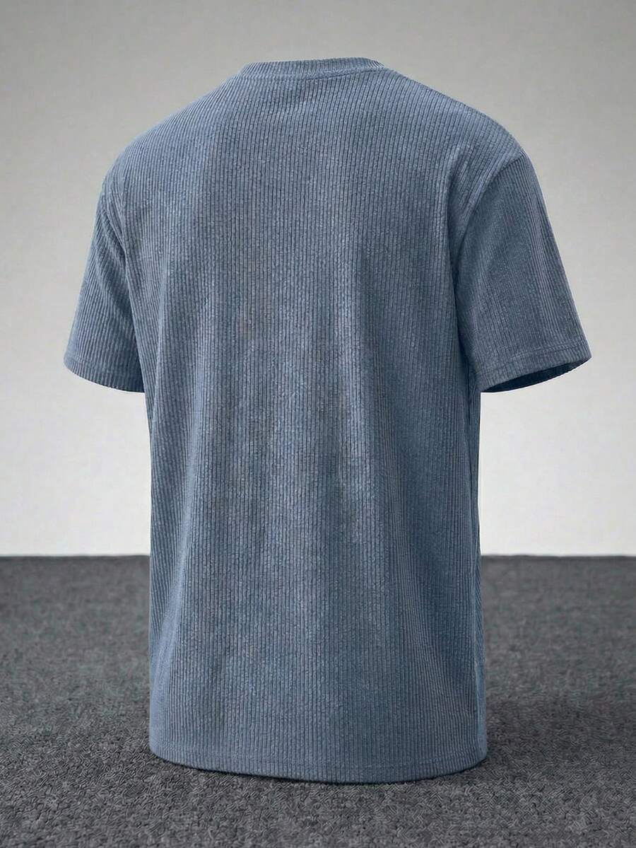 Men's Casual Loose Fit Round Neck Short Sleeve T-Shirt