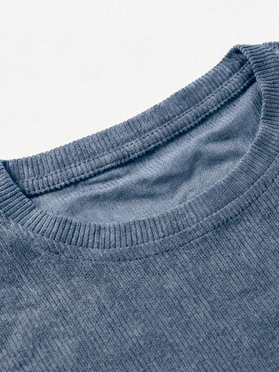 Men's Casual Loose Fit Round Neck Short Sleeve T-Shirt