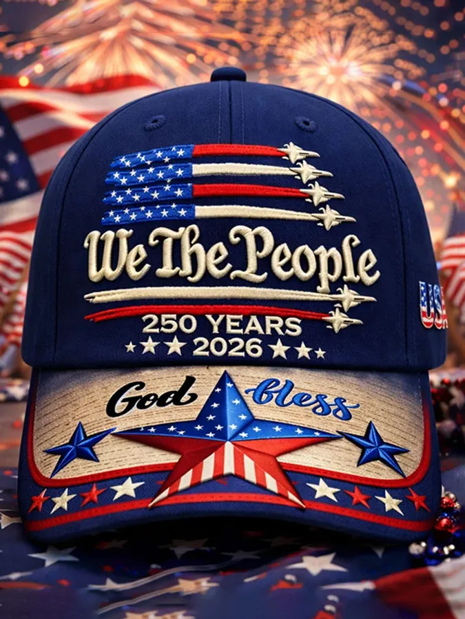 American 250th Anniversary Printed Hat