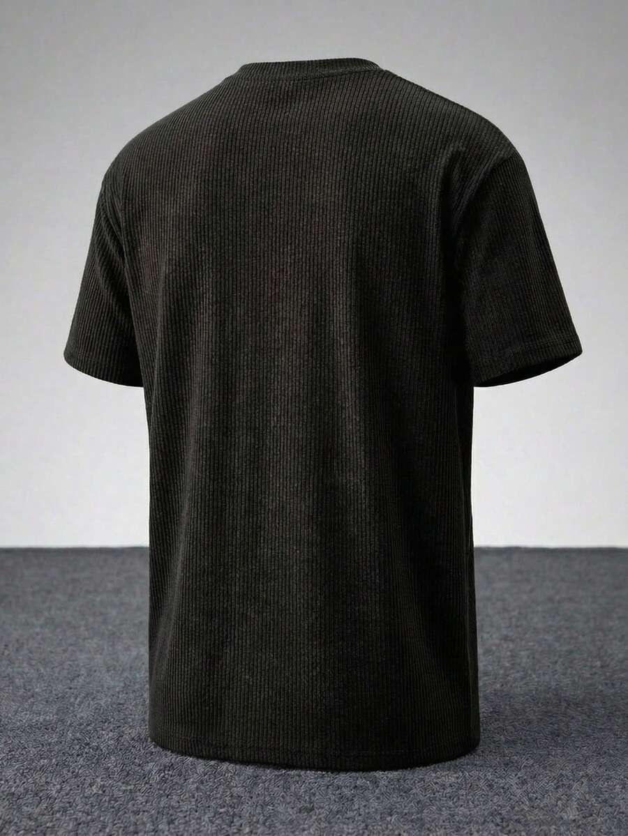 Men's Casual Loose Fit Round Neck Short Sleeve T-Shirt