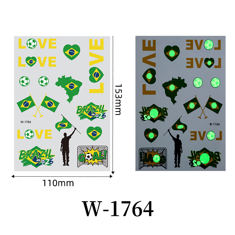 [Copy]Waterproof National Flag Temporary Tattoos