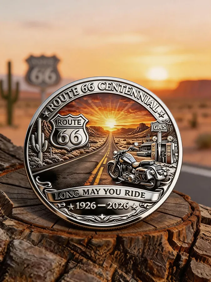 Unisex Retro 66 Centennial Pin-Back Button