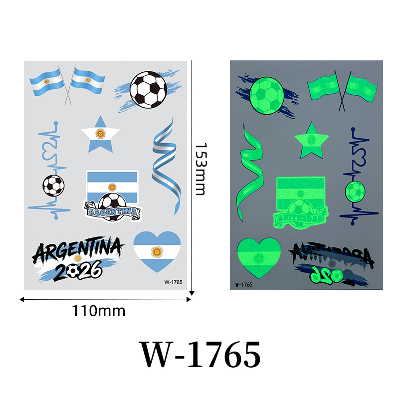 [Copy]Waterproof National Flag Temporary Tattoos